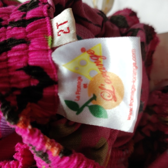 Le Fromage et L'orange, Pink Corduroy Ruffle Skirt size 2T - Picture 4 of 5